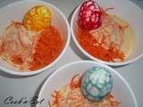 Pâques œufs durs colorés
