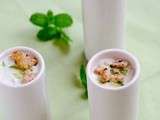 Soupe froide de concombre au yaourt