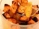 Ananas fondant aux épices & croutons de pain d'épices {maison}