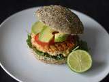 Burger healthy des jo *Saumon, quinoa, kale