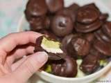 Marshmallows bicolores – vanille et thé matcha au chocolat {0.0 Chut #8 – St Patrick’s}