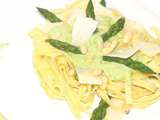 Nids à la crème d’asperge et parmesan {#Grand’Mère Pâtes d’Alsace}