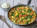 Curry végétarien aux pois chiches et épinards