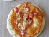 Pizzas individuelles jambon fromage