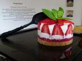 Fraisier ou cheesecake ? ... Un  Fraise-cake 