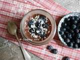 Chia pudding cacao-myrtilles