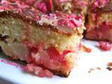 Gâteau lyonnais aux poires et pralines roses