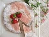Gâteau rose aux biscuits de reims