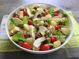 Salade de pommes de terre et poulet aux olives