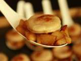 Apéritif dinatoire #41 - Cuillères apéritives au boudin blanc et aux pommes