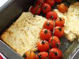 Feta et tomates cerises rôties au miel et à l'ail