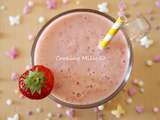 Milkshake banane fraises sans lactose