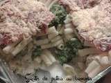 Gratin de pâtes au brocolis
