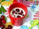 Clafoutis mug cake