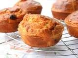 Muffins feta, pignons, raisins secs