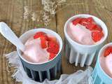 Sorbet fraises – sirop de rose