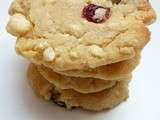 Cookies chocolat blanc, amandes & cranberries