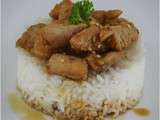 Émincé de poulet (ou dinde) au soja et au miel
