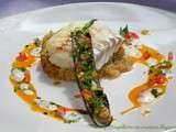 Dos de cabillaud, Quinoa comme un risotto, couteaux aux légumes et sa sauce aux fruits de la passion/coco... Ou comment se reconstruire après ça