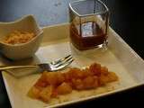 Fondue de poire au caramel salé