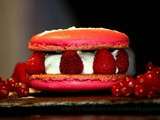 Macaron citron vert/ framboise à l'assiette... Nouvelles résolutions