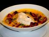 Velouté de courge butternut au cèpes et espuma de châtaignes... Une soupe d'avance