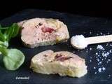 Medaillon de foie gras au jambon fume de montagne
