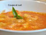 Soupe de tomates aux tortellinis