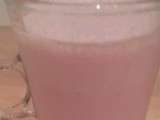 Milk shake à la fraise avec glace maison