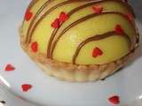 Tartelette dôme citron chocolat au lait