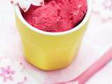 Glace à la framboise