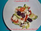 Salade de courgette marinee poivrons doux grilles