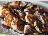 Mini-pancakes au son d'avoine et aux cranberries