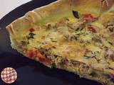Tarte thon, courgette et tomates cerise
