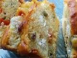 Cake poivrons, fêta et olives