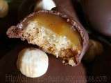 Barres caramel choco noisette piquées chez  Mercotte, ou comment se régaler en douce