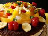 Chocolat et fruits… un gâteau gourmand