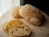 Ciabatta, pain italien léger et sans pétrissage