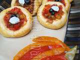Pizzettes aux 4 poivrons grillés et Culino version du mois de Novembre