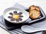 Beaufort & la Vieille Tomme de Savoie, comme une fondue, avec ses lamelles de Truffe et son jaune d'oeuf tiédi