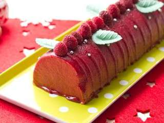 Bûche Framboise, Rose & Litchi {comme l'Ispahan de Pierre Hermé!}