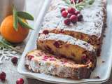 Cake aux Cranberries, Mandarine & Romarin