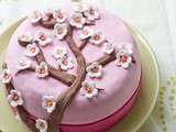 Cherry Blossom Cake, un gâteau pour fêter le printemps! {Thé matcha, Crème au beurre légère à la Rose & Framboises}