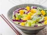 Coleslaw asiatique au Chou rouge et à la Mangue
