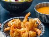 Crevettes croustillantes à la Noix de coco & aux Amandes ♦ Sauce Aigre-douce à l'Abricot