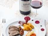 Gigondas, du blog à l'assiette: Filet de Sanglier sauce Cassis, Gnocchis au Potimarron, Carottes et Panais glacés