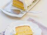 Layer cake Exotique Meringué au Quatre-Quart Ker Cadelac