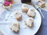 Macarons  Fizzy - Fantômes  Chocolat/Guimauve {Spécial Halloween + diy  chouette  boite à friandise}