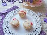 Macarons  Hello Kitty  à la Pomme d'Amour ♥