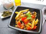 Penne, Thon & Aubergines au Wok
